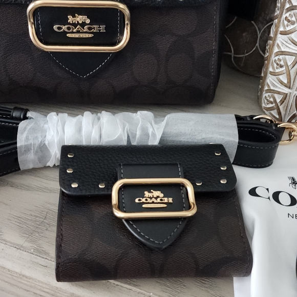 Coach Morgan bag, matching wallet and coin purse - Picture 3 of 4